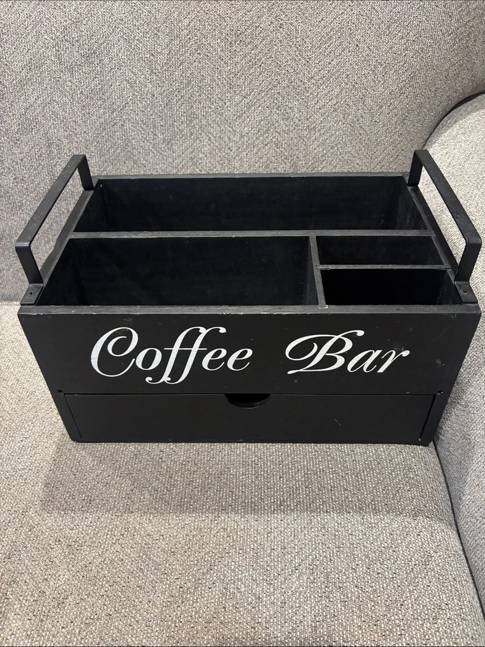 Coffee Bar Organizer Caddy - Black
